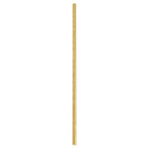 PATIKIL Round Brass Rods, 8mm Dia. 32cm / 12.6 Inch Length H59 Brass Bar Solid Metal Rods for DIY Crafting Jewelry Plating Repairing Science Class, Brassy