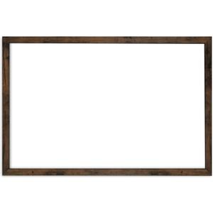 Loddie Doddie Magnetic White Board - 24 in x 36 in, Engineered Wood Frame - Easy Clean Magnetic Dry Erase Board for Wall - Built-in Marker Tray