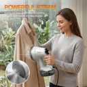 Vacuum Steamer for Clothes, 2-in-1 Handheld Garment Steamer with Suction