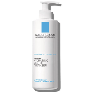La RochePosay Toleriane Hydrating Gentle Face Cleanser, Daily Facial Cleanser with Niacinamide and Ceramides for Sensitive Skin, Moisturizing Face Wash for Normal to Dry Skin, Fragrance Free