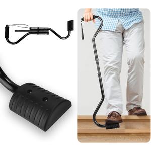 Walking Cane, Stair Climbing Cane for Women/Men for Leg Lifter Adjustable Assist Canes with Large Footrest for Relaxed and Walk Up and Down Stairs