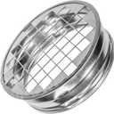 Vent Systems 4 Inch Galvanized Steel Round Vent Cap Heavy-Duty with Built-in Protective Mesh Screen For Dryer Vents, Exhaust Pipes, and Round Ducts Closure Fitting for Indoor and Outdoor Use
