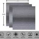 24 inch x 24 inch Carpet Tiles upholstered Non-Slip Carpet Squares Reusable Easy to Install Indoor and Outdoor Office Home Decor Flooring (Gradient Grey, 18 PCS)
