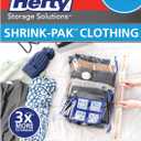 Hefty Shrink-Pak - 4 Large Vacuum Storage Bags for Clothes, Pillows, Towels, or Blankets - Space Saver Vacuum Sealer Bags Ideal Under Bed Storage Solutions