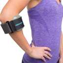 Aircast Pneumatic Armband: Tennis/Golfers Elbow Support Strap, Black (Gray)