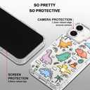 MOSNOVO for iPhone 17 Case | Military Grade 6.6ft Drop Tested | Camera Control | Clear with Dinosaur Land Design