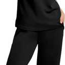 SAMPEEL Two Piece Sets for Women Summer Outfits Beach Vacation Clothes Wide Leg Crop Pants (M)