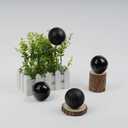 2 x Emopeak 24Pcs Christmas Balls Ornaments for Xmas Christmas Tree - 4 Style Shatterproof Christmas Tree Decorations Hanging Ball for Holiday Wedding Party Decoration (Black, 1.6"/4.2CM)