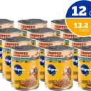 Pedigree Chopped Ground Dinner Adult Soft Wet Dog Food Chicken & Rice Dinner, 13.2 oz. Cans 12 Count