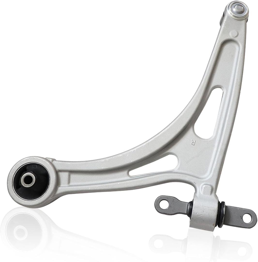 XQSMWF Right Front Lower Control Arm 54501L1000 Compatible with Hyundai Sonata 1.6L 2.0L 2.5L Fit for Kia K5 1.6L 2.5L 2020 2021 2022 Passenger Side Control Arm with Ball Joints Silver 54501-L1000
