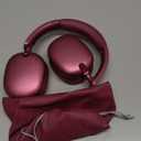 RORSOU C6 Active Noise Cancelling Headphones, Wireless Over Ear Bluetooth Headphones, 60H Playtime, Lightweight Folding Deep Bass Comfort Fit Ear Cups Headset with Mic for iPad/Travel/PC/Home Red