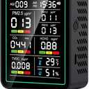 Air Quality Monitor Indoor, 10-in-1 Portable Smart Air Quality Tester