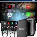 5 in 1 Wireless CarPlay Adapter with Netflix YouTube, 2025 New Carplay Wireless & Android Auto Adapter Converts Wired to Wireless Carplay Dongle Magic CarPlay Ai Box Streaming Video for iPhone/Android