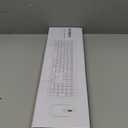 Wireless Keyboard and Mouse Combo - Full Size Slim Thin Wireless Keyboard Mouse with Numeric Keypad 2.4G Stable Connection Adjustable DPI (White & Silver)