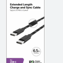 CellCandy Extended Length Charge and Sync Cable - Black - Gray