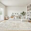 8x10 Area Rugs for Living Room Beige Rug Washable Bedroom Abstract Carpet