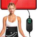 25 x 12.3 Large Red Light Therapy Pad for Body, Tri-Chip Grade 312 LEDs 48W, 10-90Min Timer with Controller, 660nm & 850nm Near Infrared Light Therapy Mat for Back Shoulder Joint Muscle