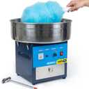Professional Cotton Candy Machine - Commercial Electric Maker with Drawer & Large Stainless Steel Bowl - Fast Heat-Up - Perfect for Parties & Business - Blue