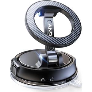 Car Phone Holder for Magsafe [78+LBS Strongest Suction & 2400gf Strongest Magnetic] 360 Adjustable Car Phone Mount, Phone Holders for Your Car for iPhone 16 Pro Max 15 14 13 12 Plus (Carbon Fiber)