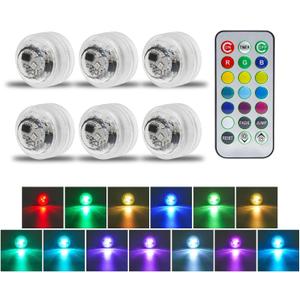 6 PCS Wireless Led Lights for Car Interior, 13 Colors Interior Car Lights with Remote Control, Car Ambient Lighting Kit Car Neon Lights for Car Decor