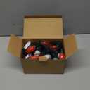 C9 Christmas String Lights - 50 LED 39Ft Outdoor Smooth Bulb Lights with Timing Function, Extendable, 8 Modes Fairy Lighting for Yard House Xmas Garland Christmas Tree Decorations - Red White