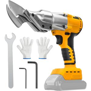 Cordless Metal Shear for DeWalt 20V Max Battery, Brushless 14GA Steel Metal Cutter with 360 Roftaiting Head, 221 Ft-Lbs Torque for Cutting Stainless Sheet, Iron, Carpet, Leather,Cardboard(NO Battery)