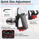 Motorcycle Water Bottle Holder, Adjustable Bike Water Cup Holder, 2-2.95in Bottle Cage for Bicycle, Wheelchair, Stroller, Suitable for 0.59-1.29in Diameter Pole