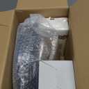 DaYammi 175PCS Clear Blue Gold Plastic Dinnerware Set for 25 Guests, Hammered Disposable Plates for Party, Include: 25 Dinner Plates, 25 Dessert Plates, 75 Gold Silverware, 25 Napkins, 25 Cups