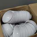 Tioncy 100 Pcs Soup Bowls Unbreakable Cereal Salad, 10 oz, White
