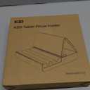 KDD Tablet Pillow Holder, Foldable iPad Stand for Lap, Bed and Desk -Tablet Soft Pad Dock with Pocket & Stylus Mount Compatible with iPad Pro 12.9, 10.5, 9.7 Air Mini 6 5 4 3, Galaxy Tab, E-Reader