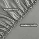 LURKA Rectangle PU Leather Table Cover/Tablecloth with Elastic Fitted Edge  Waterproof, Oil-Proof, Scratch-Resistant, Wipeable Protector for Dining, Kitchen, Outdoor Picnic, Party (Silver, 4FT) (48" x 30" (Rectangular))