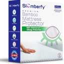 Waterproof Mattress Protector by Slumberfy | Hypoallergenic Viscose Made from Bamboo Mattress Protector | Natural + Breathable Jacquard Fabric | Queen Mattress Cover  60x80
