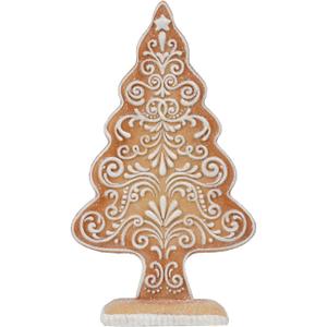 Braxio Christmas Tree Decorations Gingerbread Decor - Resin Gingerbread Xmas Tree Christmas Decor Indoor Room Decor Aesthetic Gifts for Women 5 * 2 * 8.25 Inch (Small)