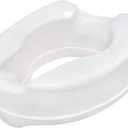 Drive Medical Raised Toilet Seat with Lock, Standard Seat, 4" (4 Inch (Pack of 1))