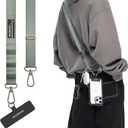 MAGEASY Universal Cell Phone Lanyard Crossbody  AntiTheft Crossbody Phone Strap for iPhone 16 Pro Max & Most Smartphones, for Men & Women | 20mm (Misty Blue)