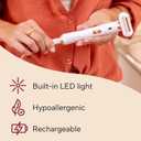 Finishing Touch Flawless Legs, Electric Razor for Women, Pivoting Head Leg Hair Remover with LED Light for Instant and Painless Leg Hair Removal