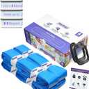 Jumbo Square Diaper Refill Compatible With Cartridge, Long-lasting Odor Control, Holds Up to 810 Diapers (Pack of 4)