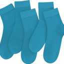 SERISIMPLE Women Thin Viscose Bamboo Socks Crew Lightweight Above Ankle Casual Dress Sock For Ladies Bootie Trouser 5 Pairs
