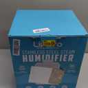 Stainless Steel Humidifier, 3L Warm Mist Humidifier, Easy Clean with Warm Steam Humidifier, Healthy Air Mist Humidifiers for Bedroom Living Room, with Sleep Mode and Auto-off Setting, 3LWhite