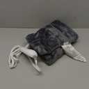 Massaging Heating Pad for Back Pain Relief, 12"x24" Weighted Heating Pads with Massager for Neck/Shoulder/Leg 2.86 Lbs Electric Heated Pad,9 Massage Modes &3 Heat Levels (Grey)