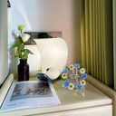 Thank You Gift Resin Floral Keepsake Plate Decor with Pressed Real Flowers (Blue & White) Teacher, Employee & Nurse Appreciation Keepsake