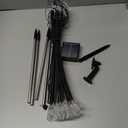 Kanstar Solar Swaying Firefly Landscape Lights Snowflake Big Bulb Outdoor Christmas Pathway Decor Warm White 4-Pack