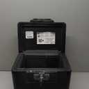 SentrySafe Black Fireproof Document Box with Key Lock, Safe Secures Files and Documents for Home or Office, 0.61 Cubic Feet, 13.6 x 15.3 x 12.1 inches, 1170
