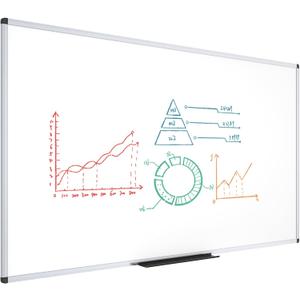 VIZ-PRO Dry Erase Board/Magnetic Whiteboard, 96 x 40 Inches, Large Wall Mounted Board for School Office and Home