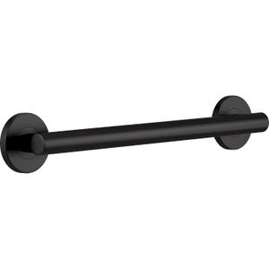 Delta Contemporary (1-Pack) 18' Shower Grab Bar ADA Compliant Matte Black 450 lb Capacity Bathroom Safety Handle for Shower, Bathtub | Wall Mounted Balance Assist, Handicap Grip 41818-BL