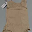 SHAPSHE Shapewear Bodysuits for Women Tummy Control Body Shaper Seamless Sculpting Snatched Low Back Waist Body Suit (Small, Tan)