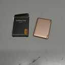 BXYJY for MagSafe Phone Wallet, Magnetic Card Holder(4-5 Card), RFID Blocking, Built-in Mirror, Men Women Wallet for iPhone 16/15/14/13/12 Series or Magnetic Case, Not for iPhone 13/12 Mini, Rose Gold