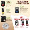 4 Pack Reusable K Cups Coffee Pods for Keurig 1.0: Stainless Steel Reusable Coffee Pods for Keurig Coffee Pods Reusable, BPA-Free, SUS 304, Scoop, Heat Resistant Handles