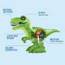 Robo Alive Attacking Green T-Rex Battery-Powered Robotic Toy by Zuru, Dinosaur Toy, Birthday Gift for Boys 3 Years Old and Up