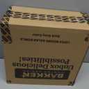 Bakken Master 12 Piece Plastic Nesting Bowls with Lids - Mixing Bowls Set includes 6 Prep Bowls and 6 Lids, BPA-Free, Reusable Meal Prep Containers, Microwave, Freezer & Dishwasher Safe, Brown